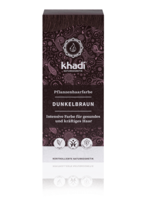 Pflanzenhaarfarbe Dunkelbraun Khadi