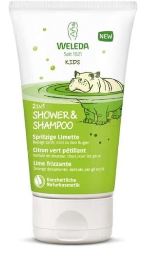 Kids 2in1 Shower & Shampoo Spritzige Limette Weleda